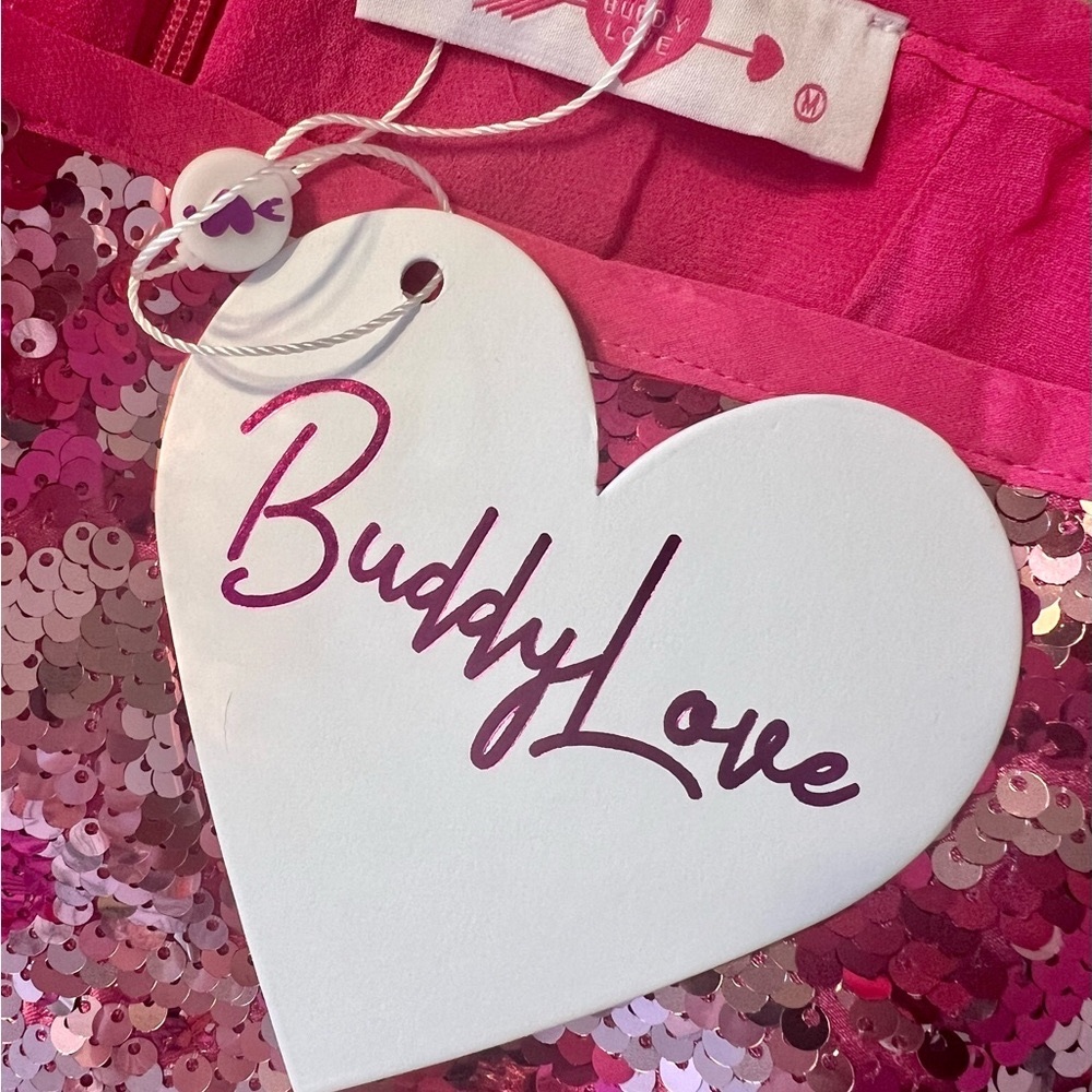 💕Buddy Love Sequin Heart Mini Skirt💕